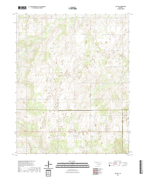 USGS Topographic Map – Vici NW