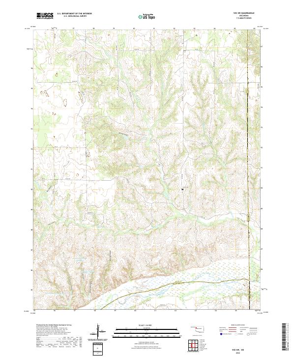 USGS Topographic Map – Vici SW