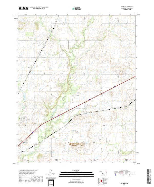 USGS Topographic Map – Vinita NE
