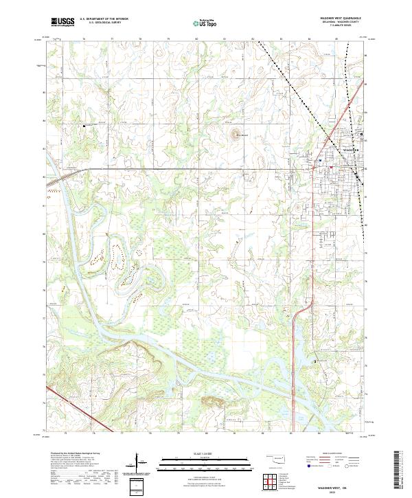 USGS Topographic Map – Wagoner West