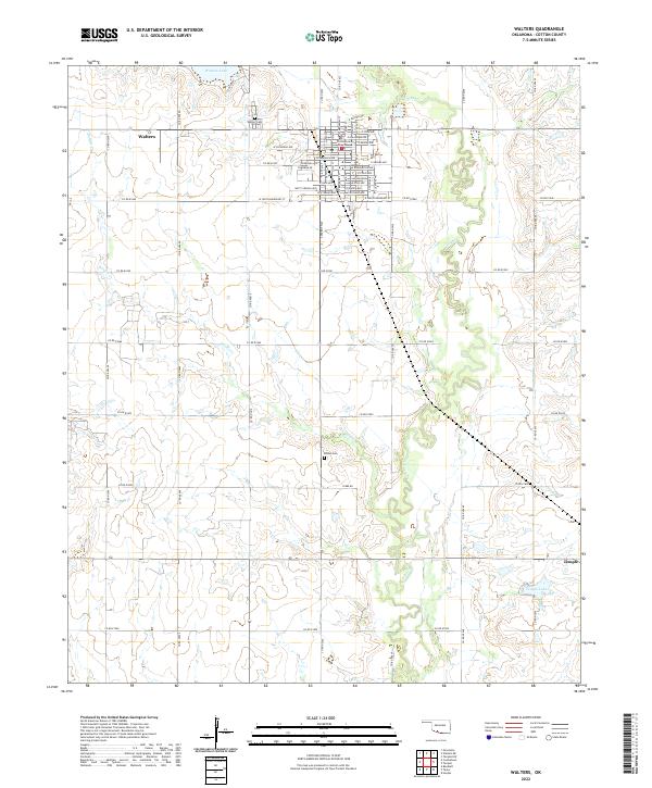 USGS Topographic Map – Walters