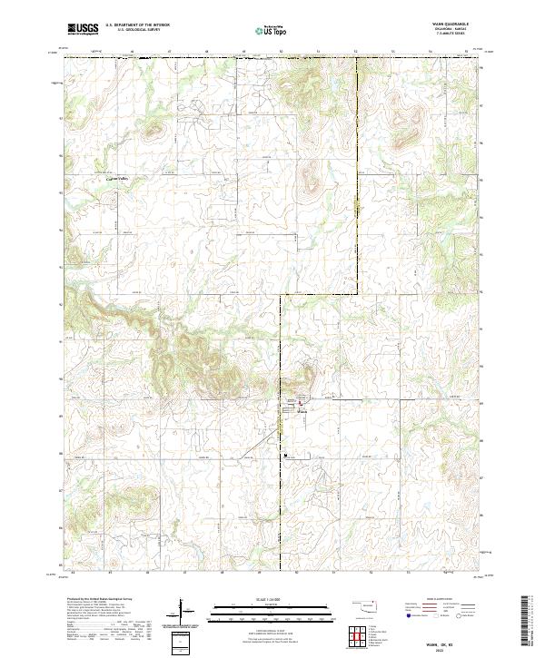 USGS Topographic Map – Wann