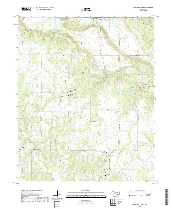 USGS Topographic Map – Wapanucka South