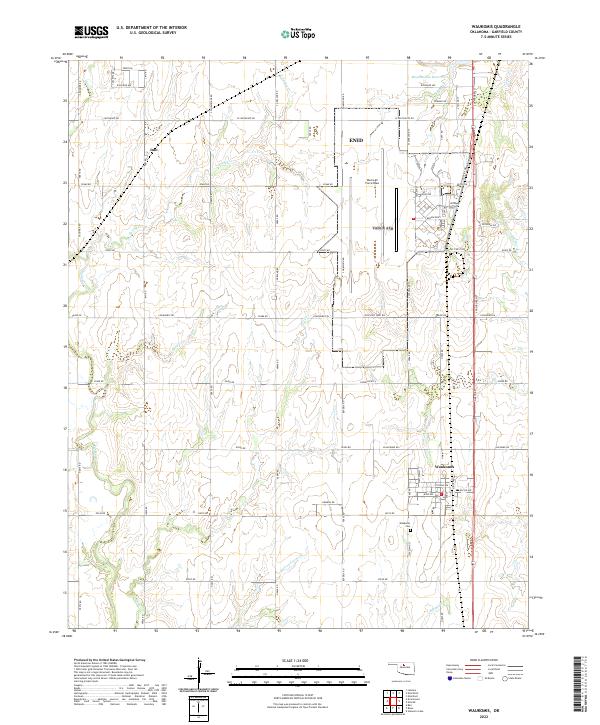USGS Topographic Map – Waukomis