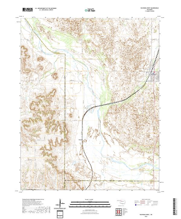 USGS Topographic Map – Waynoka West