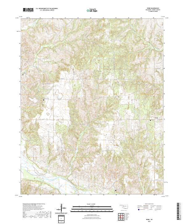 USGS Topographic Map – Webb