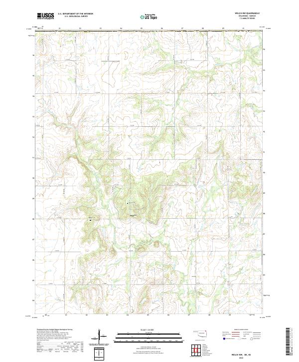 USGS Topographic Map – Welch NW