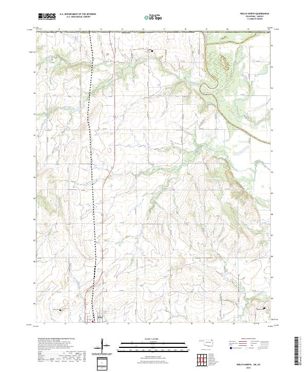 USGS Topographic Map – Welch North