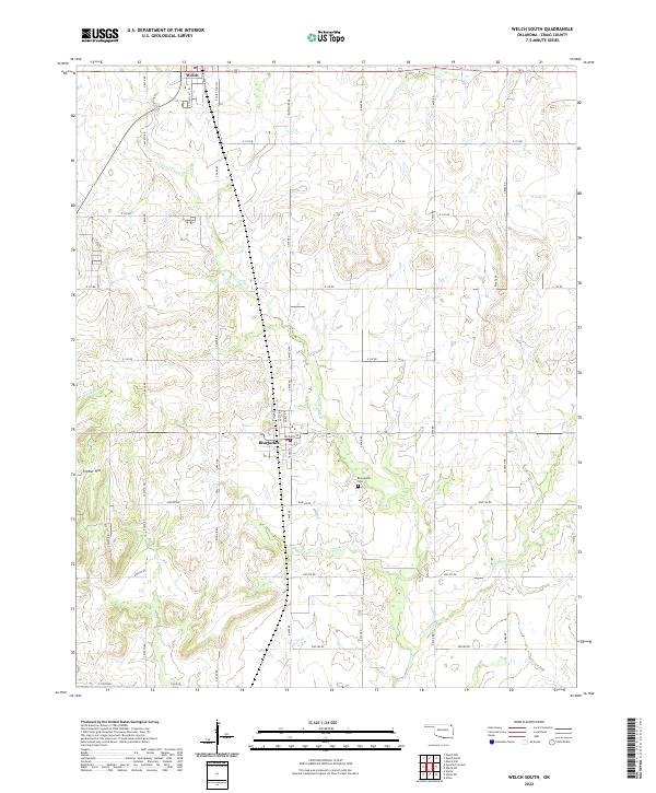 USGS Topographic Map – Welch South