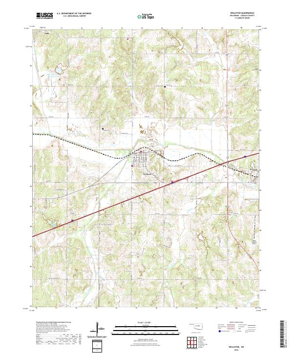 USGS Topographic Map – Wellston