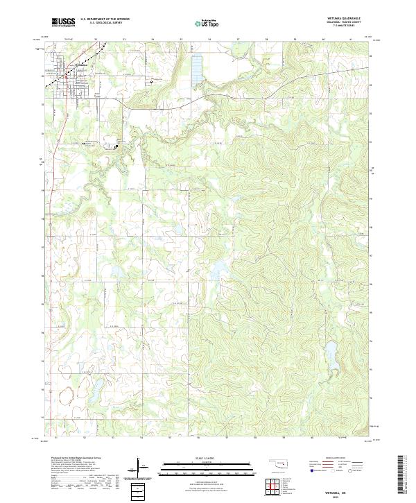 USGS Topographic Map – Wetumka