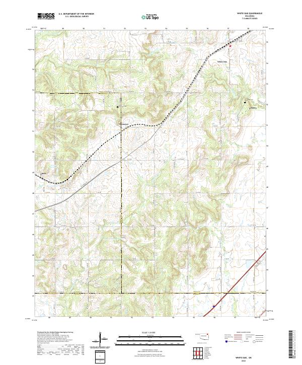 USGS Topographic Map – White Oak