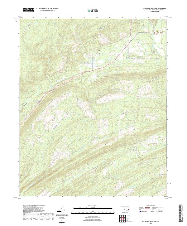 USGS Topographic Map – Wildhorse Mountain