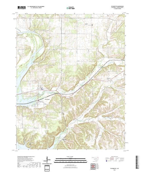 USGS Topographic Map – Wyandotte