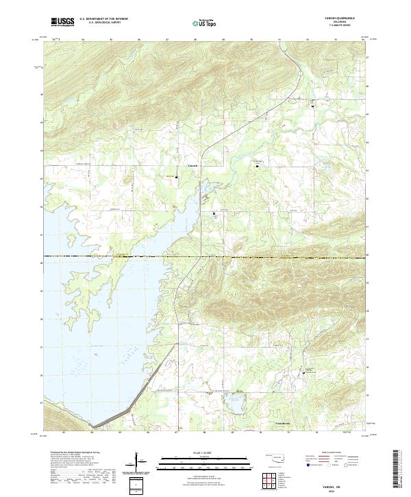 USGS Topographic Map – Yanush