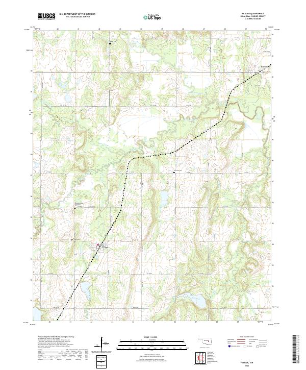 USGS Topographic Map – Yeager