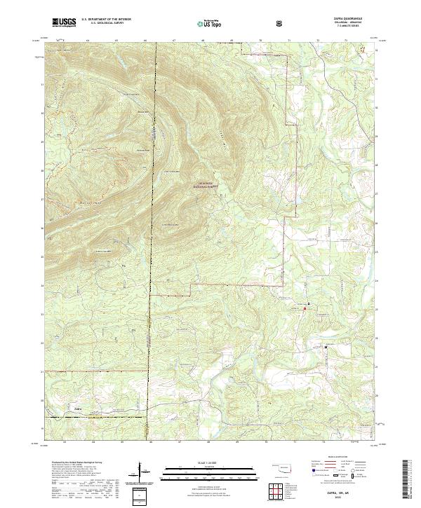 USGS Topographic Map – Zafra