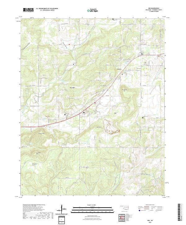 USGS Topographic Map – Zeb