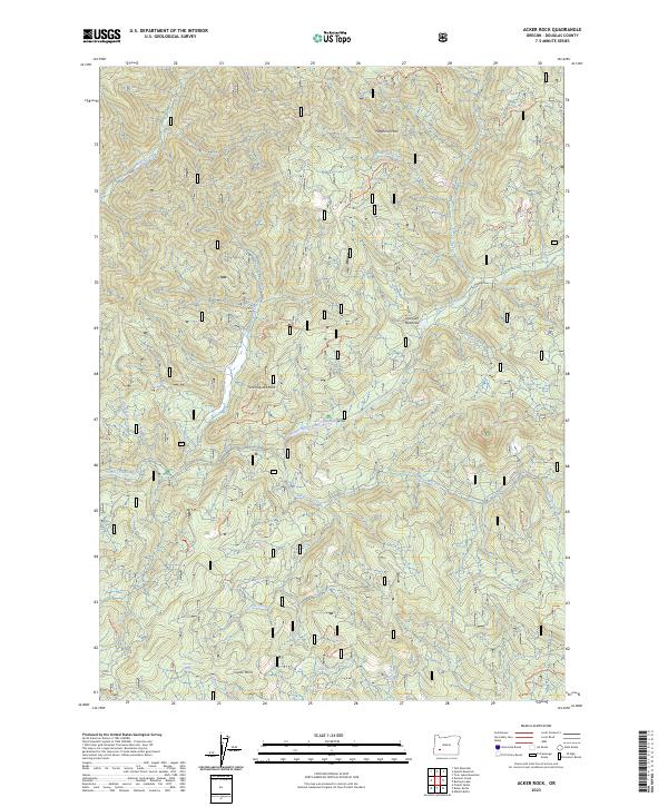 USGS Topographic Map – Acker Rock