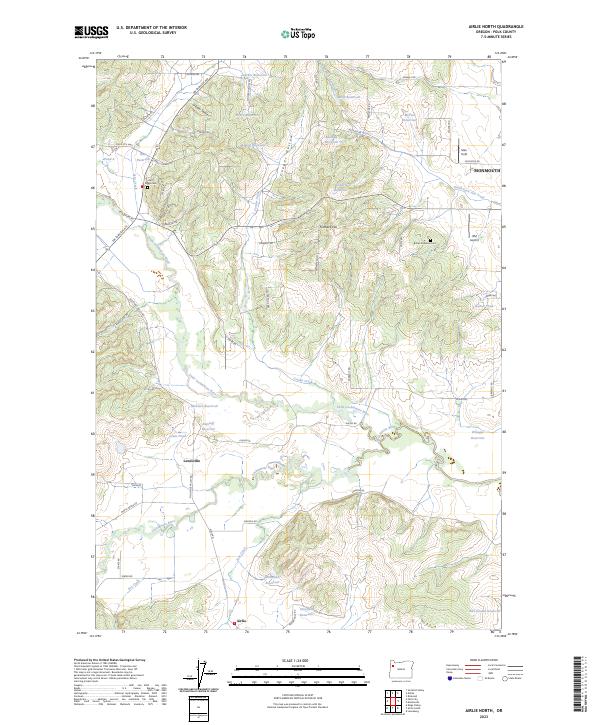 USGS Topographic Map – Airlie North