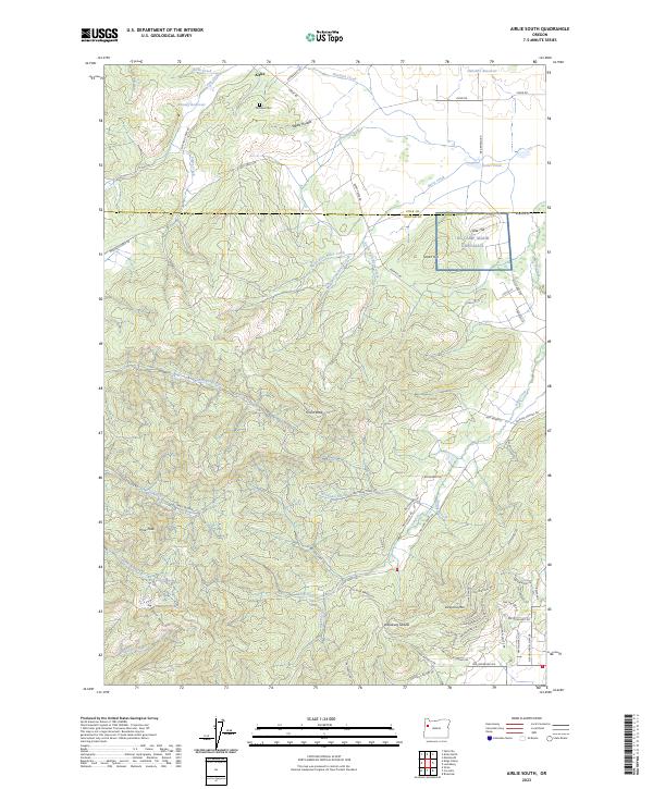 USGS Topographic Map – Airlie South