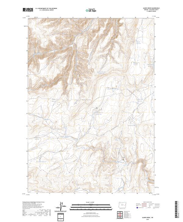 USGS Topographic Map – Alder Creek