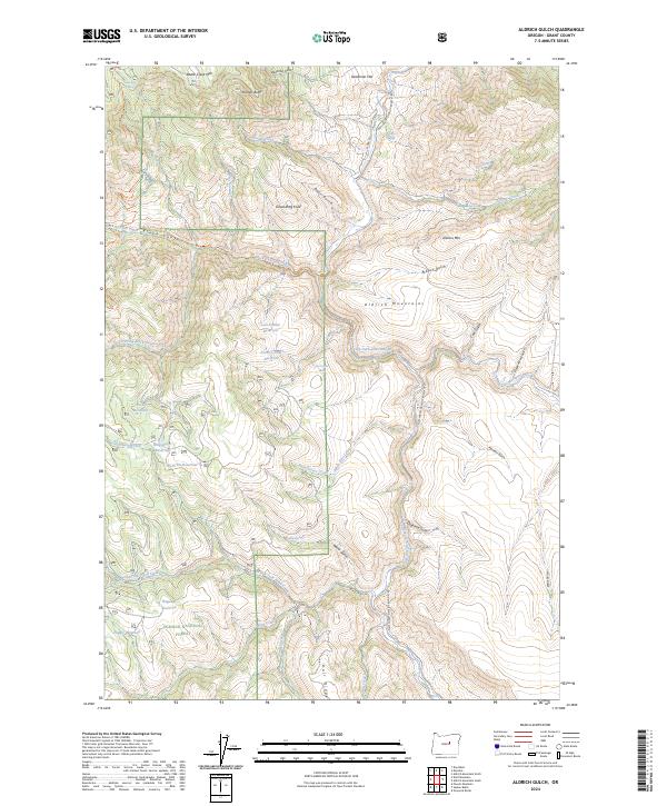USGS Topographic Map – Aldrich Gulch