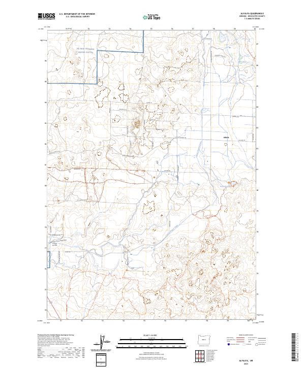 USGS Topographic Map – Alfalfa