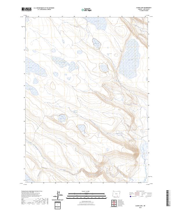USGS Topographic Map – Alger Lake