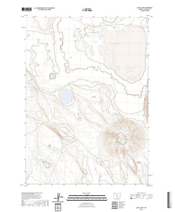 USGS Topographic Map – Alkali Lake