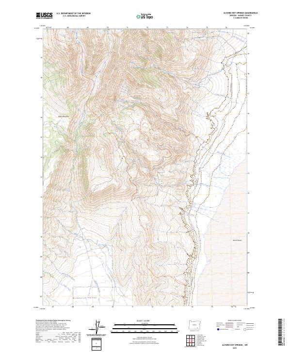 USGS Topographic Map – Alvord Hot Springs