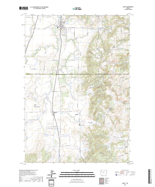 USGS Topographic Map – Amity