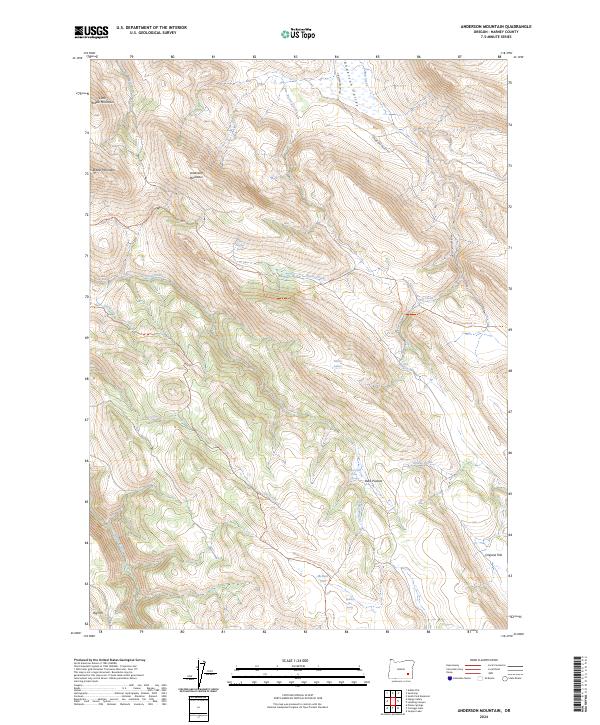 USGS Topographic Map – Anderson Mountain
