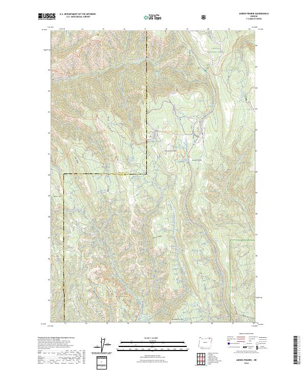 USGS Topographic Map – Andies Prairie