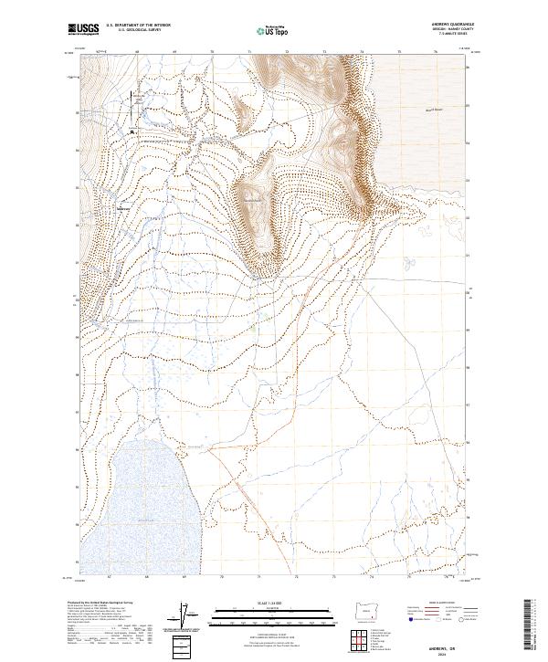 USGS Topographic Map – Andrews