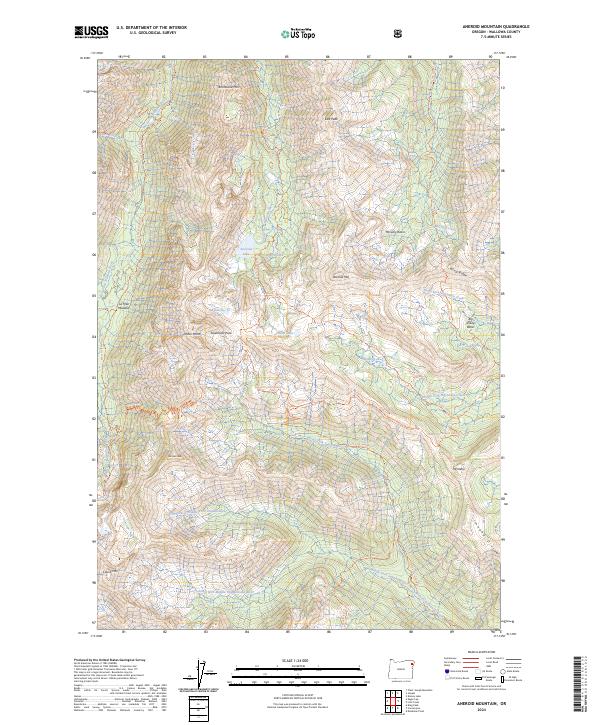 USGS Topographic Map – Aneroid Mountain