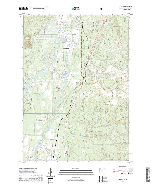 USGS Topographic Map – Anns Butte