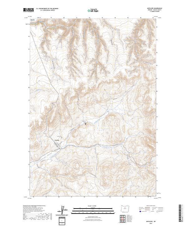 USGS Topographic Map – Antelope