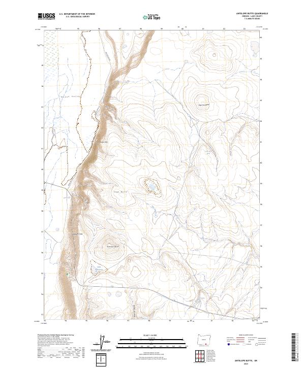 USGS Topographic Map – Antelope Butte