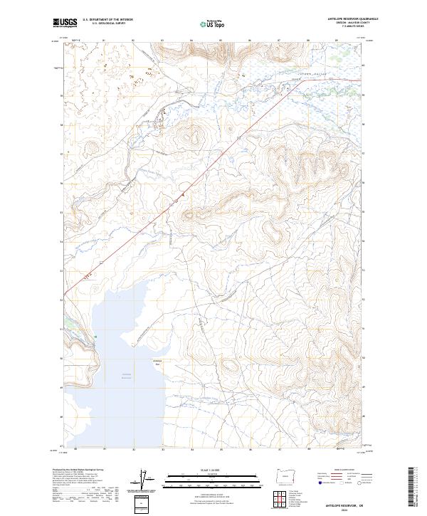 USGS Topographic Map – Antelope Reservoir