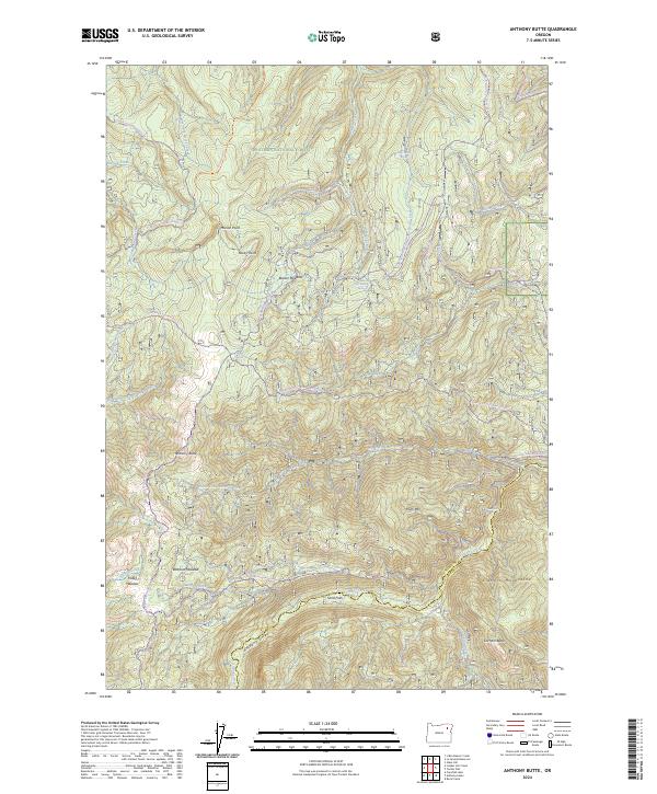 USGS Topographic Map – Anthony Butte