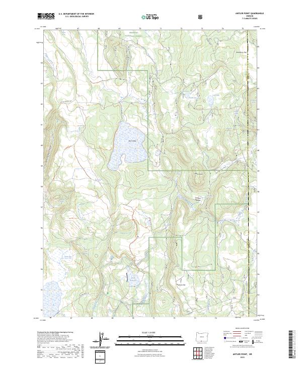 USGS Topographic Map – Antler Point