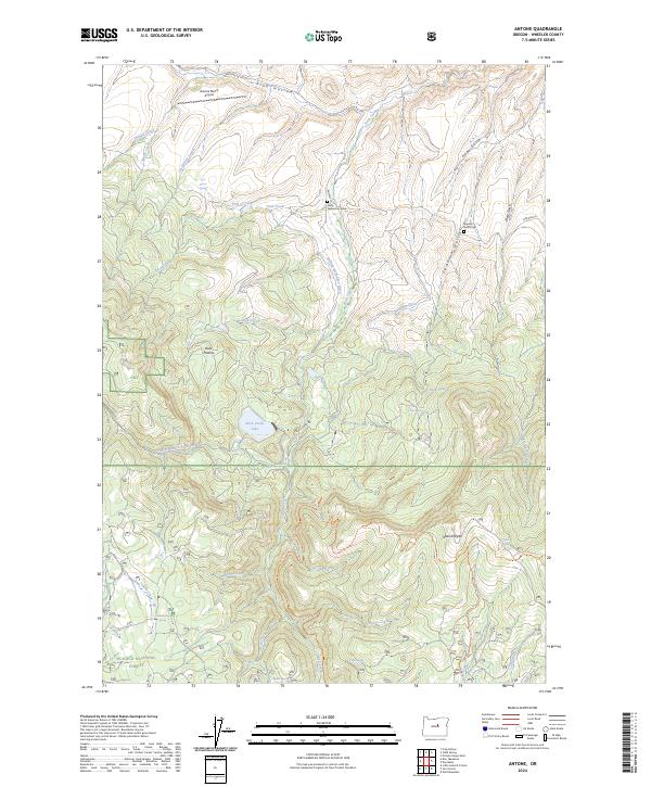 USGS Topographic Map – Antone