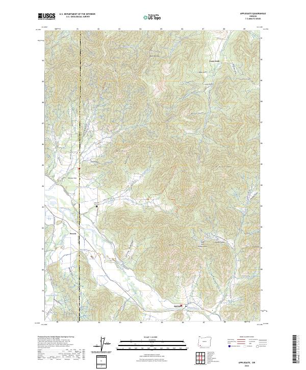 USGS Topographic Map – Applegate