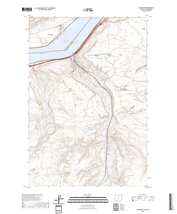 USGS Topographic Map – Arlington