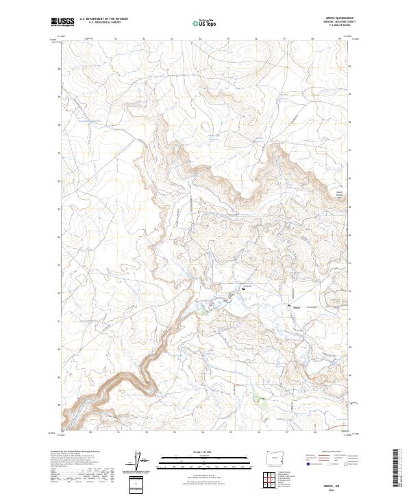 USGS Topographic Map – Arock
