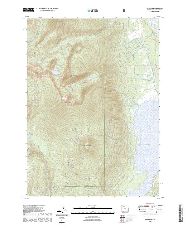 USGS Topographic Map – Aspen Lake