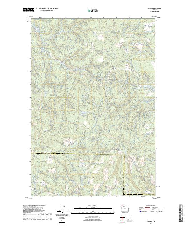 USGS Topographic Map – Bacona