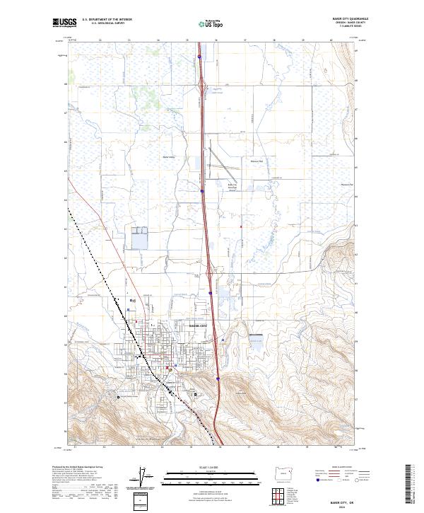 USGS Topographic Map – Baker City