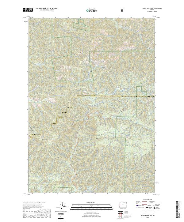 USGS Topographic Map – Baldy Mountain